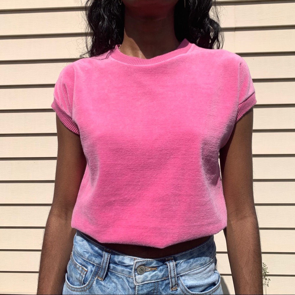 Vintage Pink Terry Top
